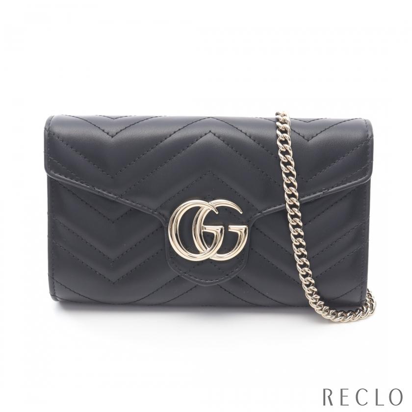 GUCCI（グッチ） GUCCI GGマーモント チェーンウォレット レザー