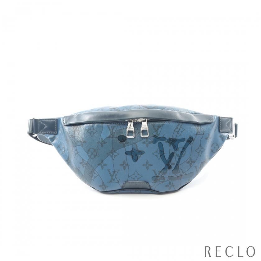 ルイ・ヴィトン LOUIS VUITTON ディスカバリー バムバッグ モノグラムアクアガーデン ウエストバッグ ボディバッグ バッグ PVCコーティングキャンバス レザー メンズ ブルー系 M22576 【中古】 LOUIS VUITTON（ルイ・ヴィトン） ディスカバリー バムバッグ