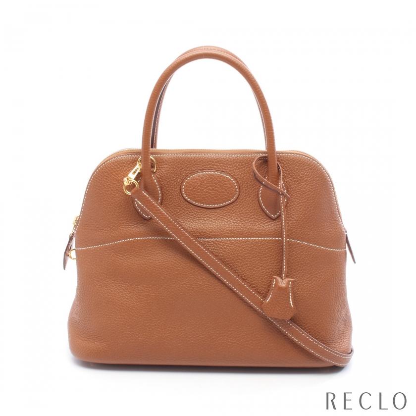 エルメス HERMES ボリード31 ゴールド ハンドバッグ バッグ レザー トリヨンクレマンス トリヨンクレマンス レディース ブラウン系 【中古】 HERMES（エルメス） ボリード31 ゴールド ハンドバッグ トリヨン