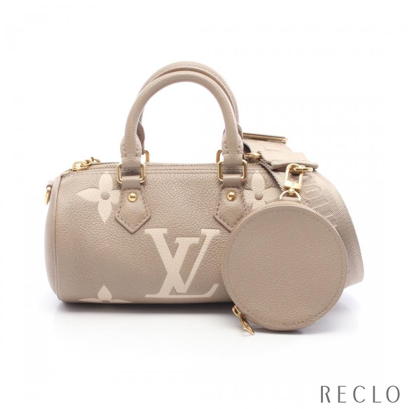 ルイ・ヴィトン LOUIS VUITTON パピヨンBB バイカラーモノグラムアンプラント ハンドバッグ バッグ レザー モノグラム・アンプラント レディース ベージュ系 M46031 【中古】 LOUIS VUITTON（ルイ・ヴィトン） パピヨンBB バイカラーモノグラム