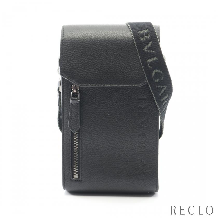 BVLGARI（ブルガリ） ショルダーバッグ レザー ブラック 292326 メンズ