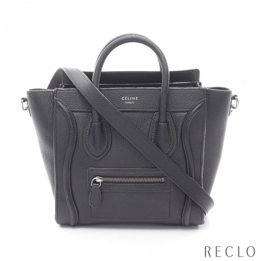 CELINE（セリーヌ） ラゲージ ナノショッパー ハンドバッグ レザー