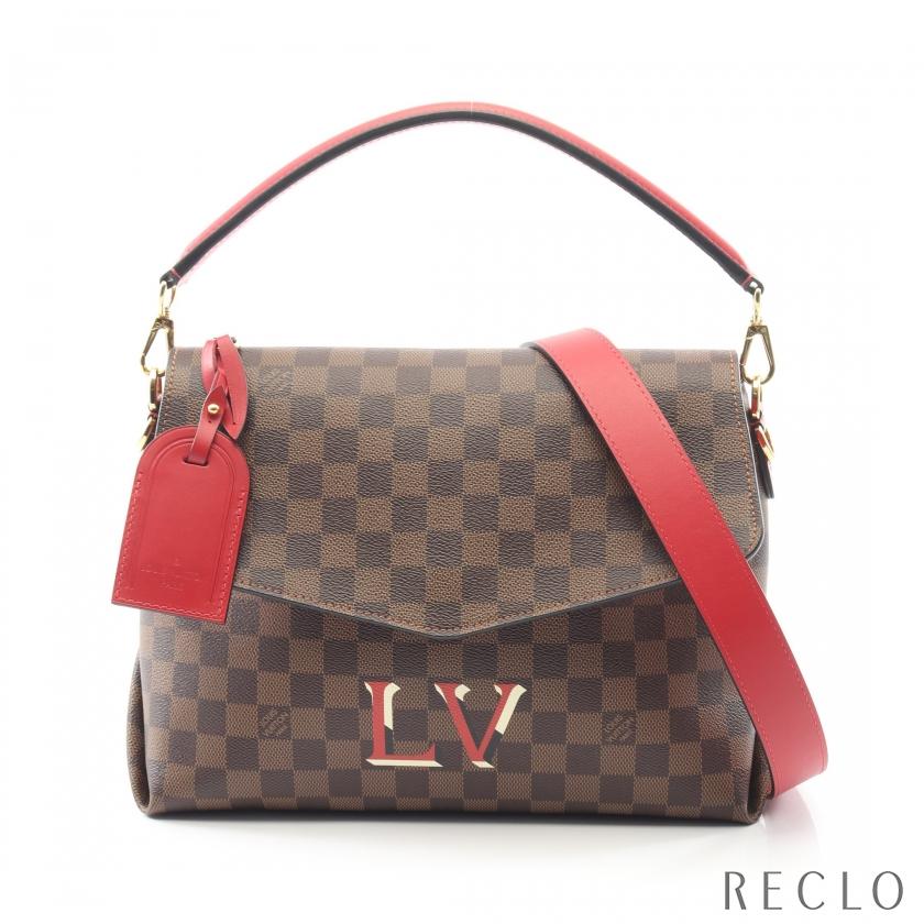 ルイ・ヴィトン LOUIS VUITTON ボブール ダミエエベヌ スカーレット ハンドバッグ バッグ PVCコーティングキャンバス レザー レディース ブラウン系 / ボルドー系 N40176 【中古】 LOUIS VUITTON（ルイ・ヴィトン） ボブール ダミエエベヌ スカーレット