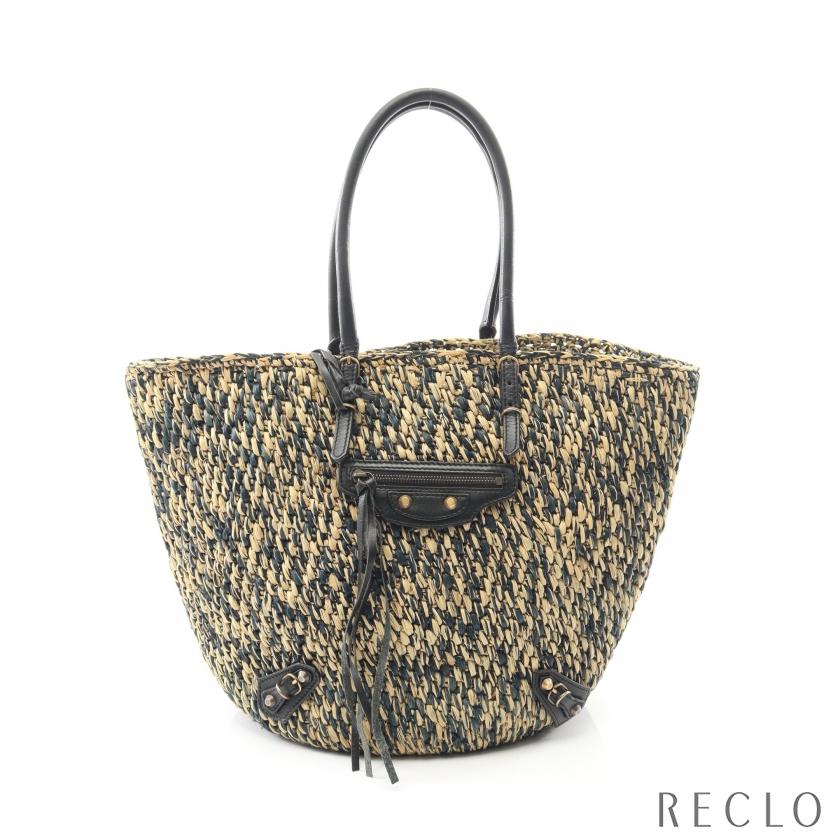 BALENCIAGA（バレンシアガ） かごバッグ ハンドバッグ ラフィア