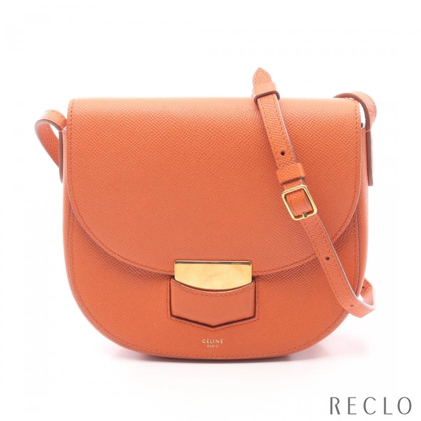 CELINE（セリーヌ） スモール トロッター ショルダーバッグ レザー