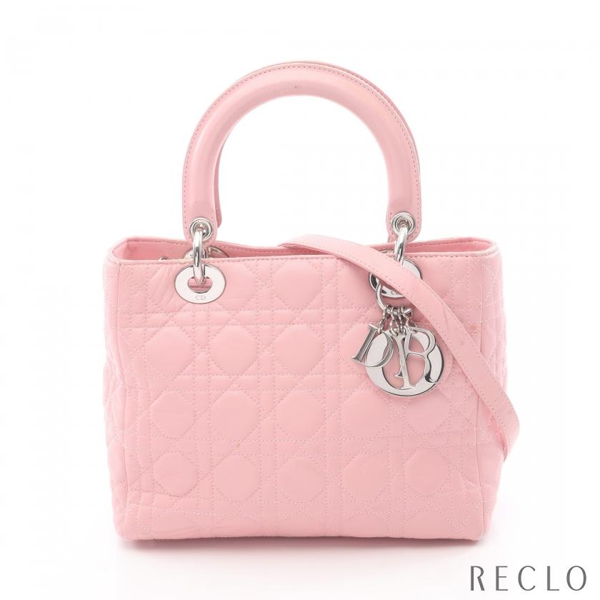 Christian Dior ピンクレザー ハンドバッグ Christian Dior（クリスチャン・ディオール） Christian Dior LADY