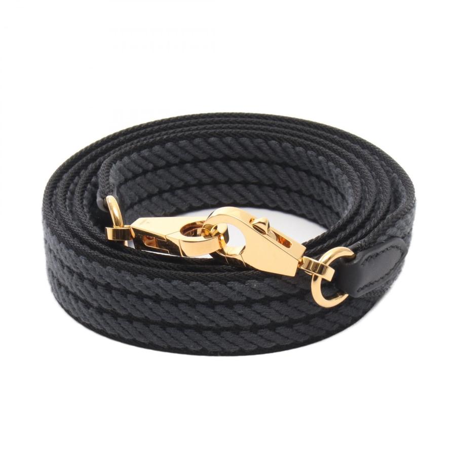 エルメス HERMES バンドリエール サングル コルダージュ ショルダーストラップ アクセサリー キャンバス ヴォースイフト ヴォースイフト W刻印（2024年製造） レディース グレー系 / ブラック系 【中古】 HERMES（エルメス） バンドリエール サングル コルダージュ ショルダー