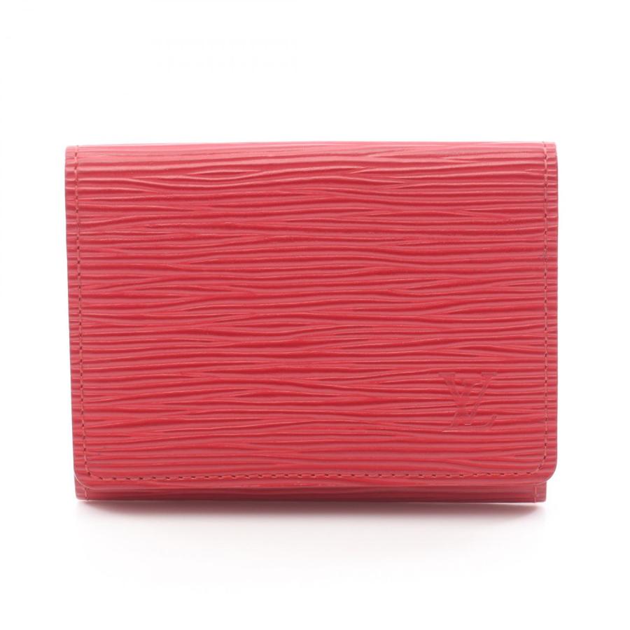 【美品】 ルイヴィトン エピ 名刺入れ アンヴェロップ カルトドゥヴィジット 赤 LOUIS VUITTON（ルイ・ヴィトン） アンヴェロップ カルト ドゥ