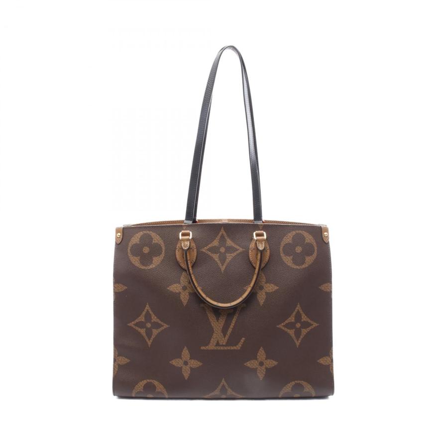 ルイ・ヴィトン LOUIS VUITTON オンザゴーGM ショルダーバッグ バッグ PVCコーティングキャンバス レザー モノグラム・ジャイアントリバース レディース ブラウン系 M45320 【中古】 LOUIS VUITTON（ルイ・ヴィトン） オンザゴーGM モノグラム
