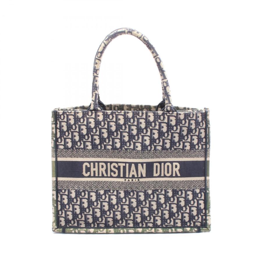 【未使用級】DIOR ブックトート ミディアム オブリーク ネイビー ディオール Dior BOOK TOTE ブックトート ミディアム オブリーク