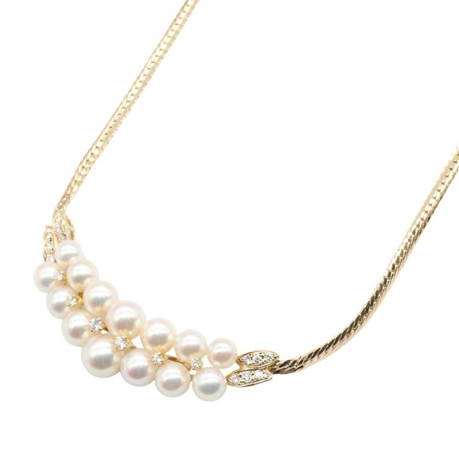 MIKIMOTO（ミキモト） パール ダイヤ ネックレス ネックレス 
