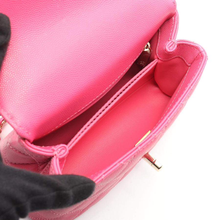 シャネル CHANEL ココハンドルXXS トップハンドル ハンドバッグ バッグ キャビアスキン(グレインドカーフ) ピンク系 【中古】の画像