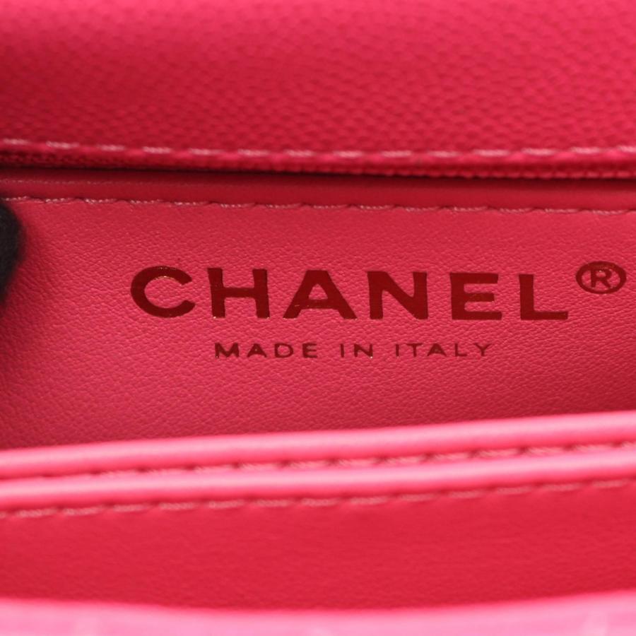 シャネル CHANEL ココハンドルXXS トップハンドル ハンドバッグ バッグ キャビアスキン(グレインドカーフ) ピンク系 【中古】の画像