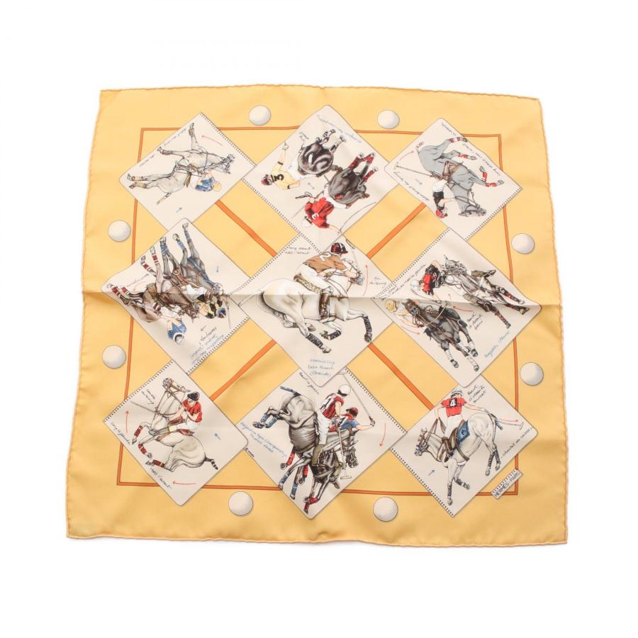 HERMES（エルメス） プチカレ カレ45 LE MONDE DU POLO スカーフ 衣料