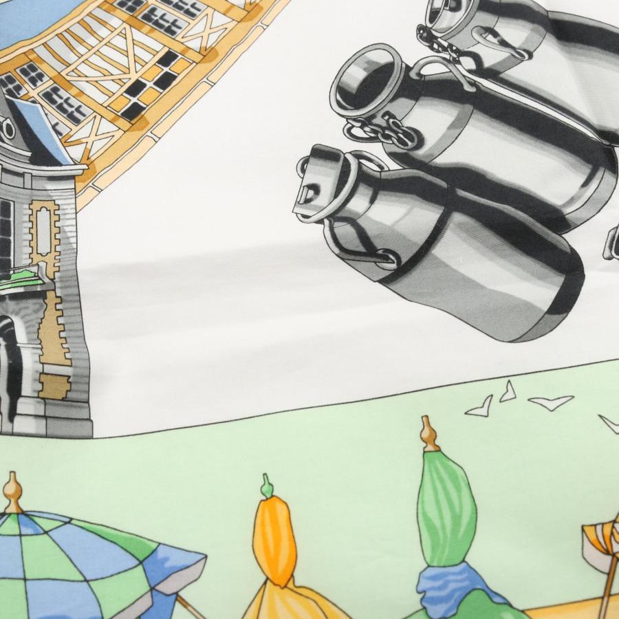 HERMES（エルメス） カレ70 CHARMES DES PLAGES NORMANDES スカーフ