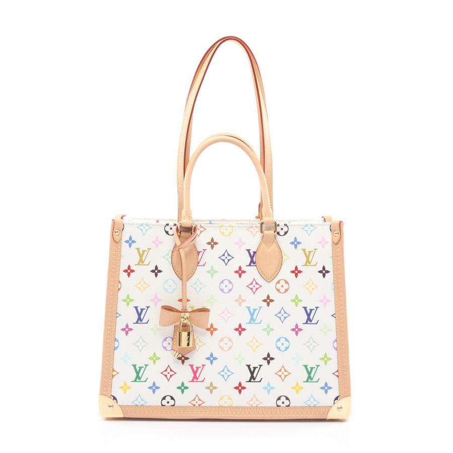 LOUIS VUITTONトートバッグ ホワイト ラベンダー~~ LOUIS VUITTON（ルイ・ヴィトン） LOUIS VUITTON LOUIS VUITTON × 村上