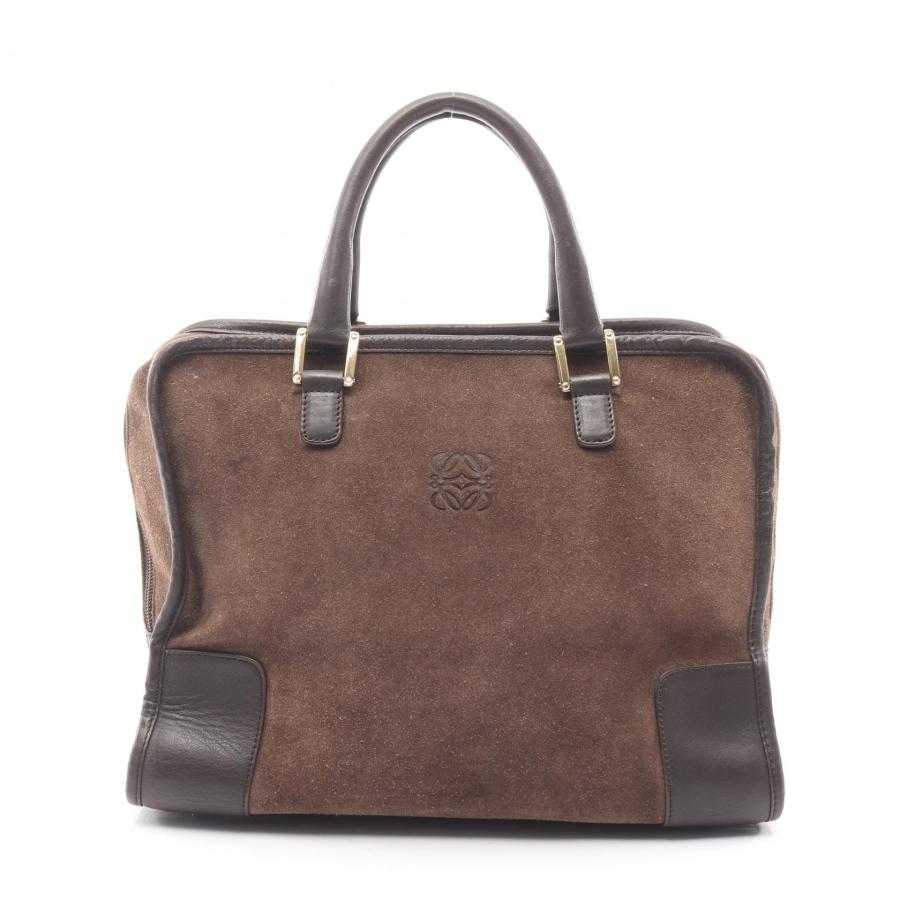 LOEWE（ロエベ） アマソナ32 ハンドバッグ バッグ スウェード ブラウン 
