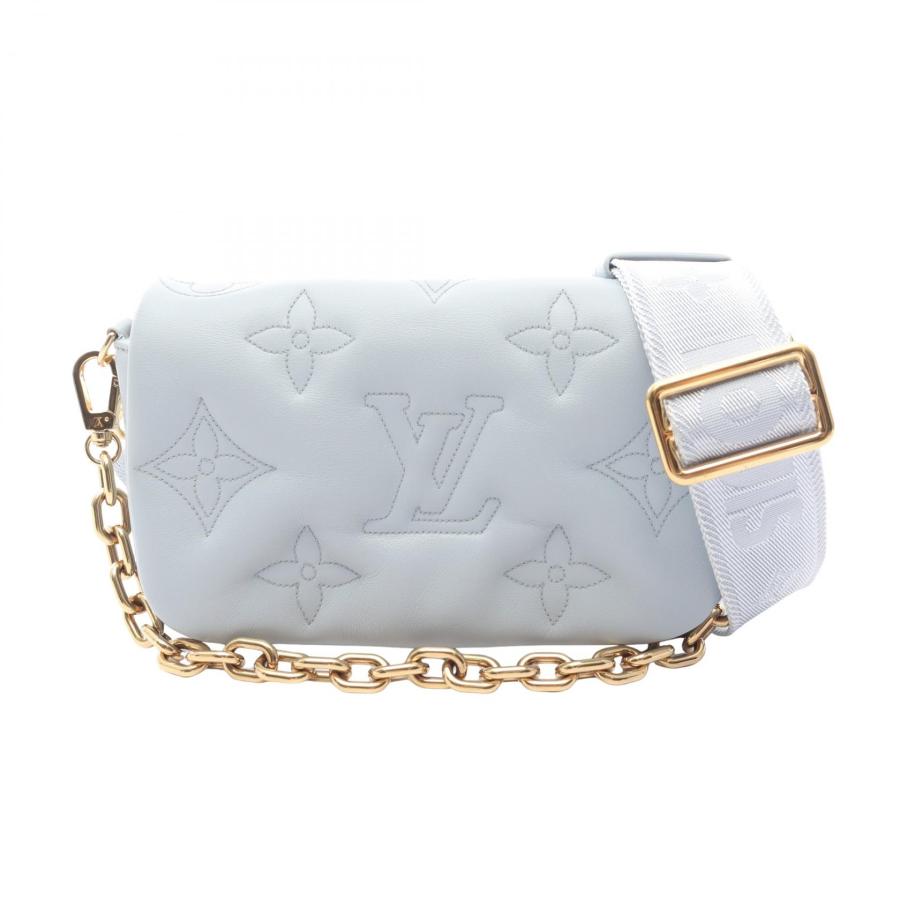 ルイ・ヴィトン LOUIS VUITTON ウォレット オン ストラップ ショルダーバッグ バッグ レザー バブルグラム レディース ブルー系 M81399 【中古】 LOUIS VUITTON（ルイ・ヴィトン） ウォレット オン ストラップ
