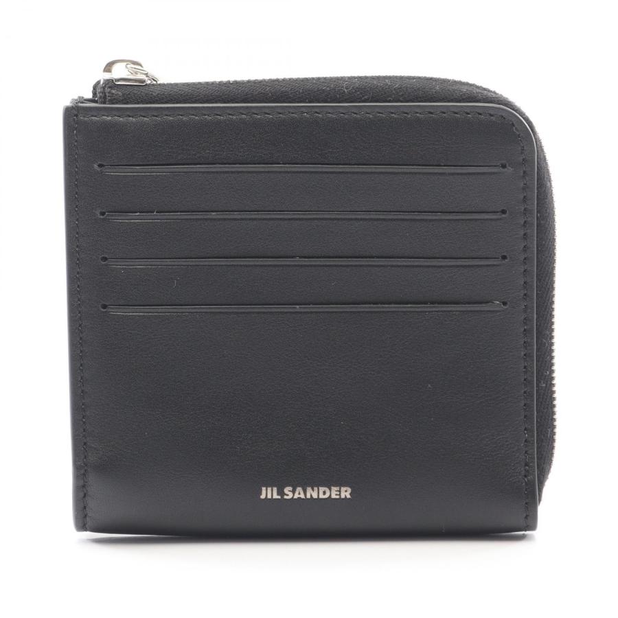 JIL SANDER（ジルサンダー） コインケース 財布 レザー ブラック系 