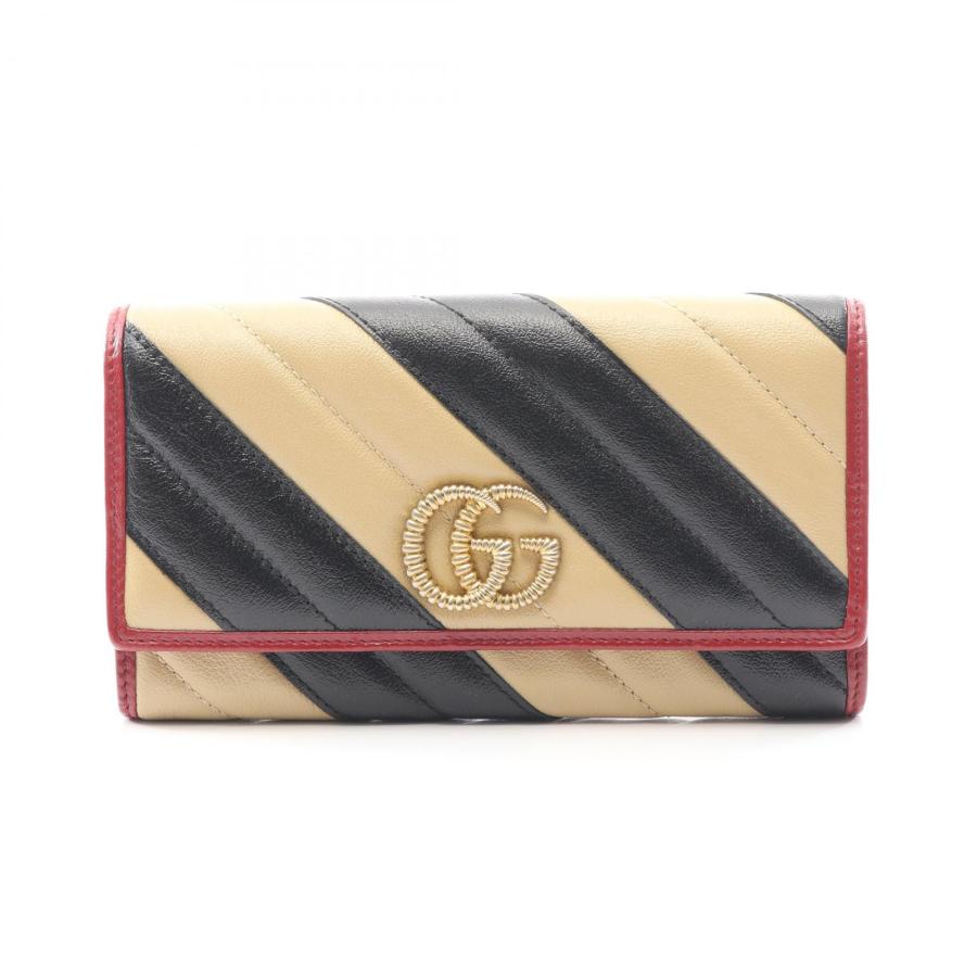 GUCCI（グッチ） GUCCI GGマーモント 二つ折り長財布 財布 レザー