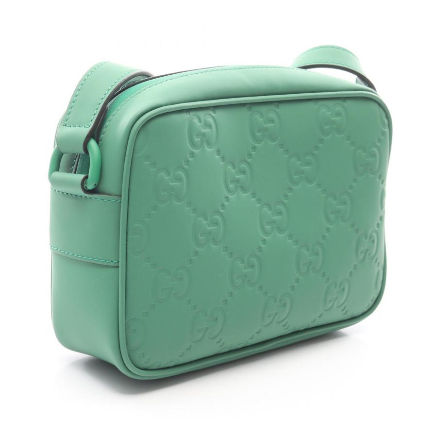 グッチ GUCCI GGラバーエフェクト ミニ ショルダーバッグ バッグ ラバー グリーン系 771321 【中古】_1