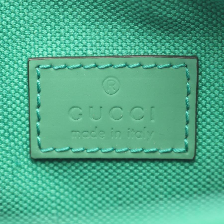 グッチ GUCCI GGラバーエフェクト ミニ ショルダーバッグ バッグ ラバー グリーン系 771321 【中古】_3
