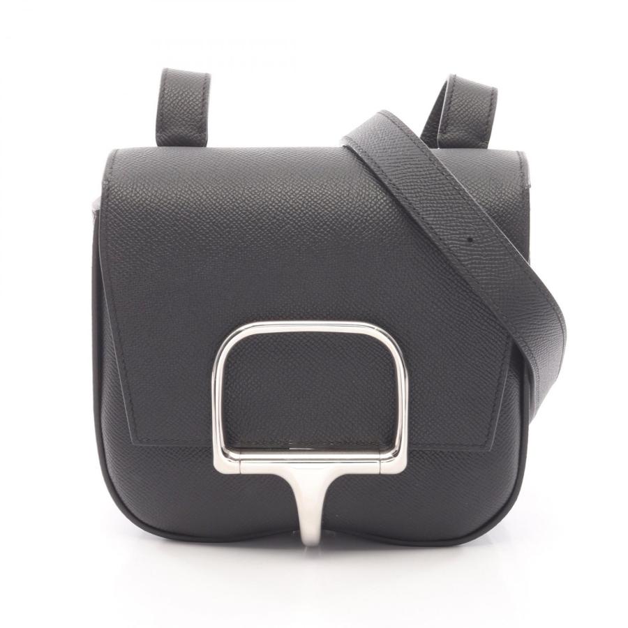 エルメス HERMES デッラ カヴァッレリア ミニ ショルダーバッグ バッグ レザー ヴォーエプソン ヴォーエプソン U刻印（2022年製造） レディース ブラック系 082226CK 【中古】 HERMES（エルメス） デッラ カヴァッレリア ミニ ショルダーバッグ