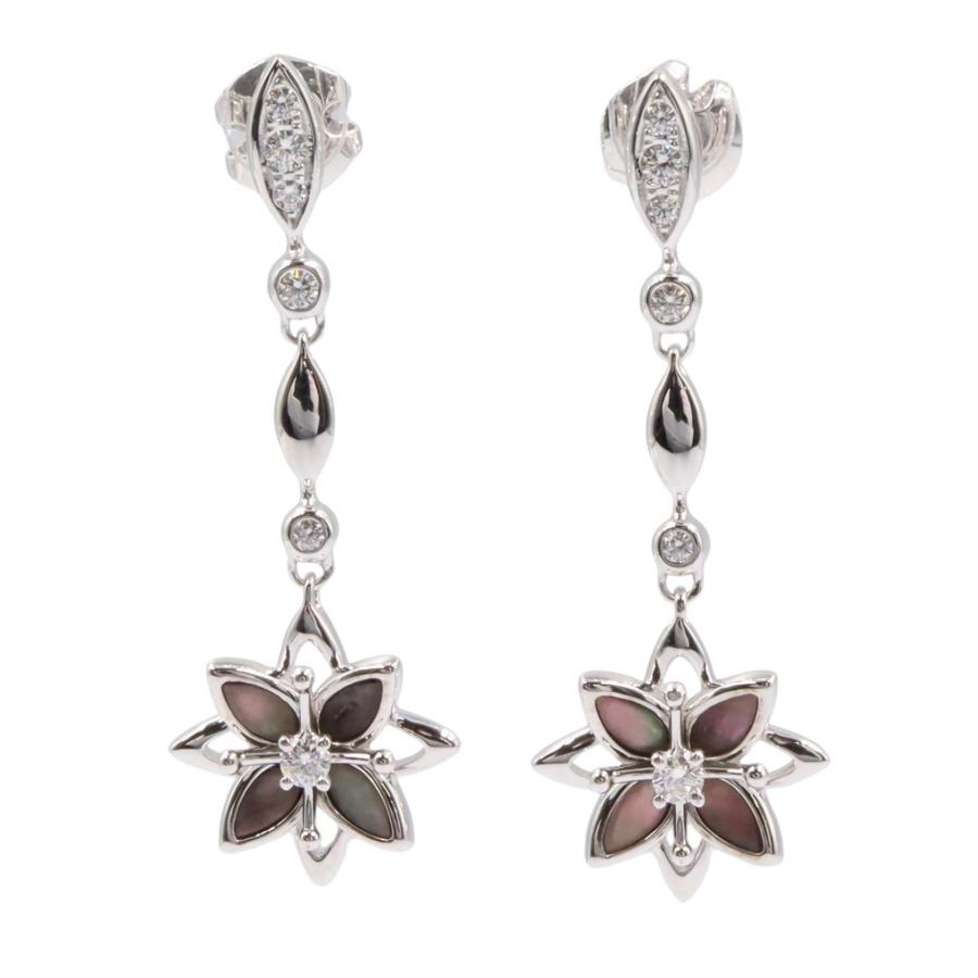 タサキ TASAKI マザーオブパール ダイヤモンド ピアス ジュエリー 