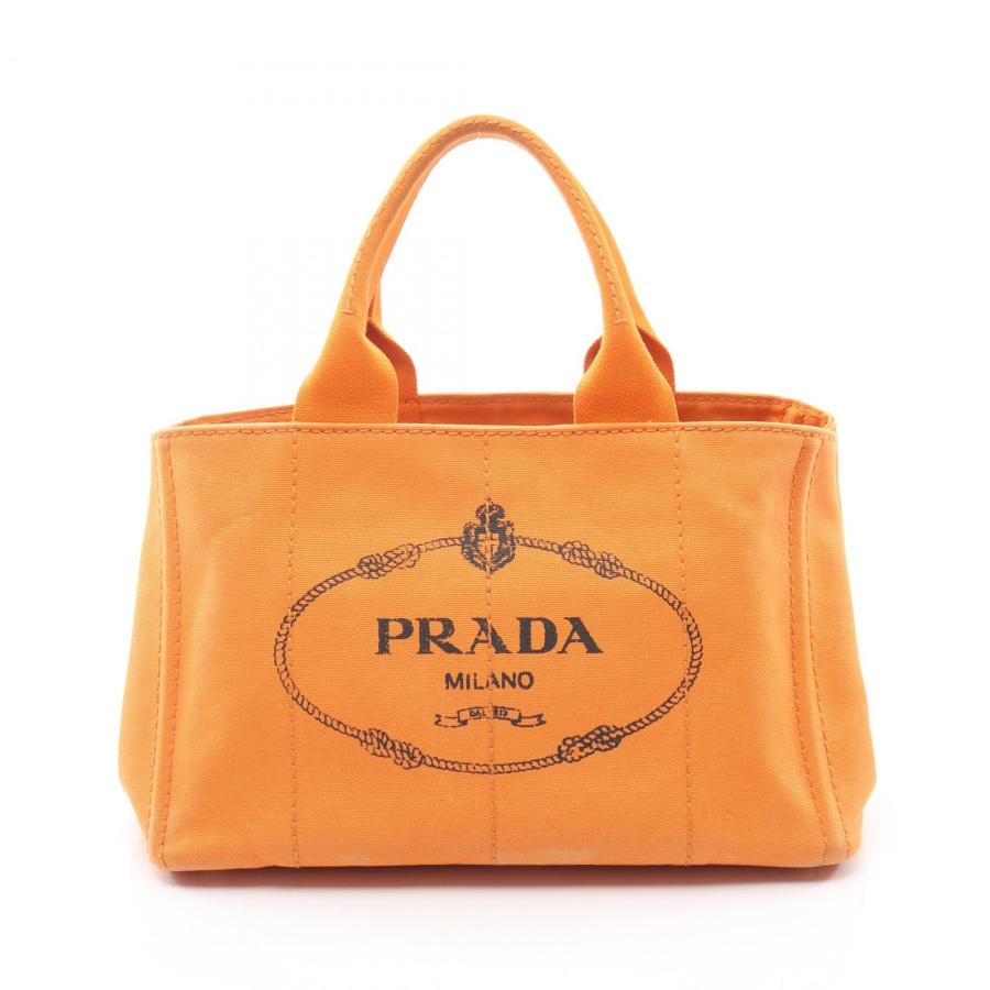 PRADA CANAPA オレンジ キャンバス ハンドバッグ PRADA（プラダ） PRADA CANAPA カナパ トートバッグ バッグ キャンバス