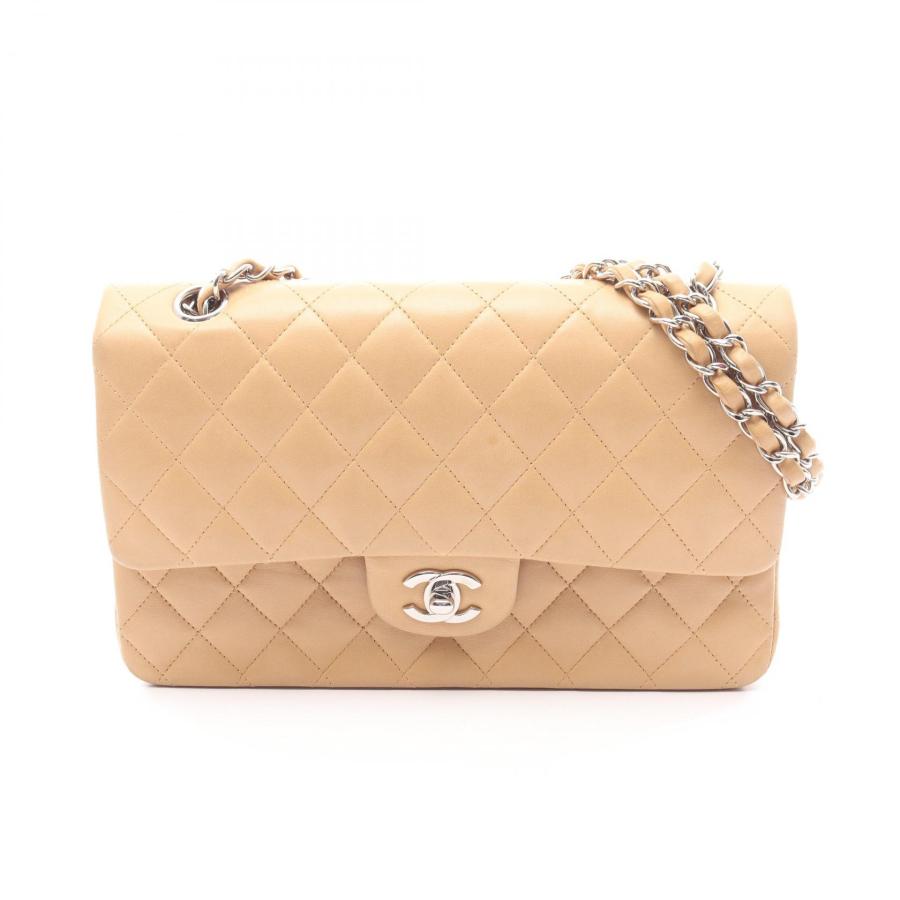 【中古】CHANEL/マトラッセ/ラムスキン/ヴィンテージ/ベージュ CHANEL（シャネル） マトラッセ ショルダーバッグ ラムスキン ベージュ