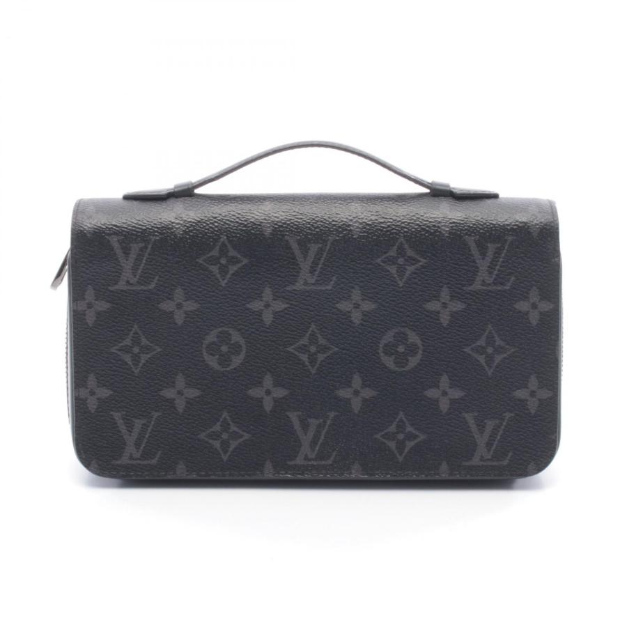 ルイ・ヴィトン LOUIS VUITTON ジッピーXL ラウンド長財布 財布 レザー PVC モノグラム・エクリプス メンズ ブラック系 M61698 【中古】 LOUIS VUITTON（ルイ・ヴィトン） ジッピーXL ラウンド長財布 財布