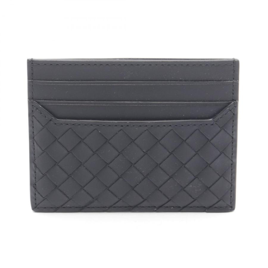 美品 ボッテガヴェネタ イントレチャート ケース カードケース ブラック ボッテガヴェネタ BOTTEGA VENETA イントレチャート カードケース