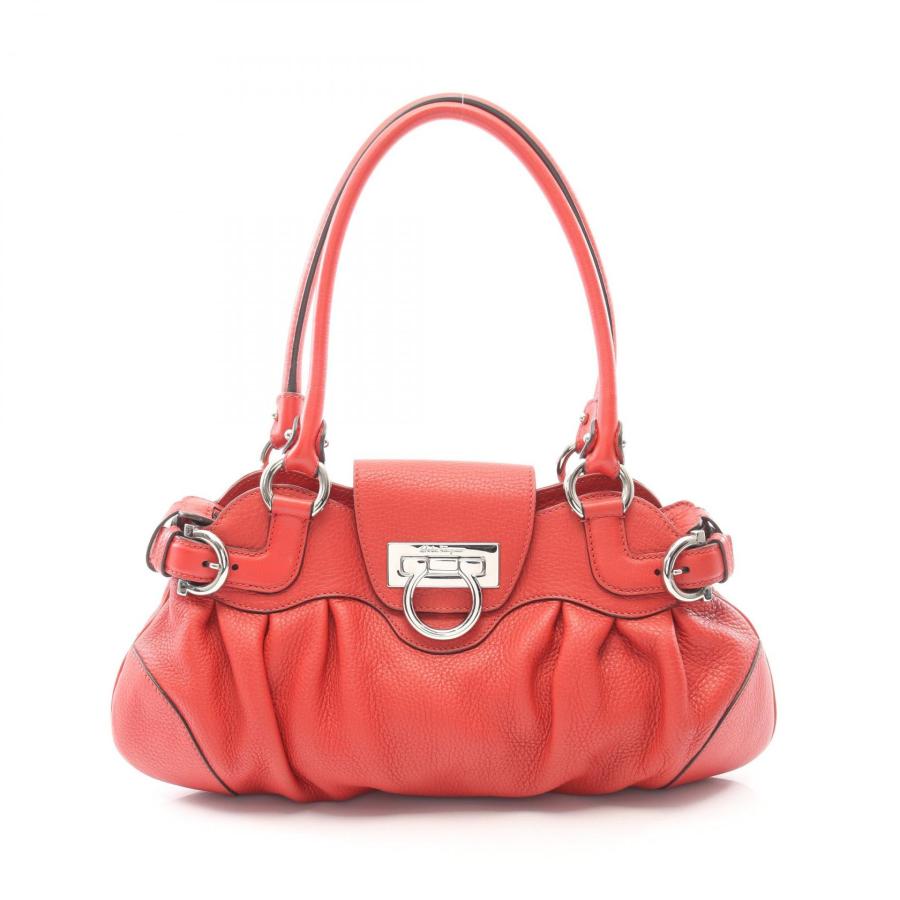 サルヴァトーレフェラガモ マリッサ ガンチーニ ハンドバッグ レッド レザー サルヴァトーレフェラガモ Salvatore Ferragamo マリッサ ガンチーニ