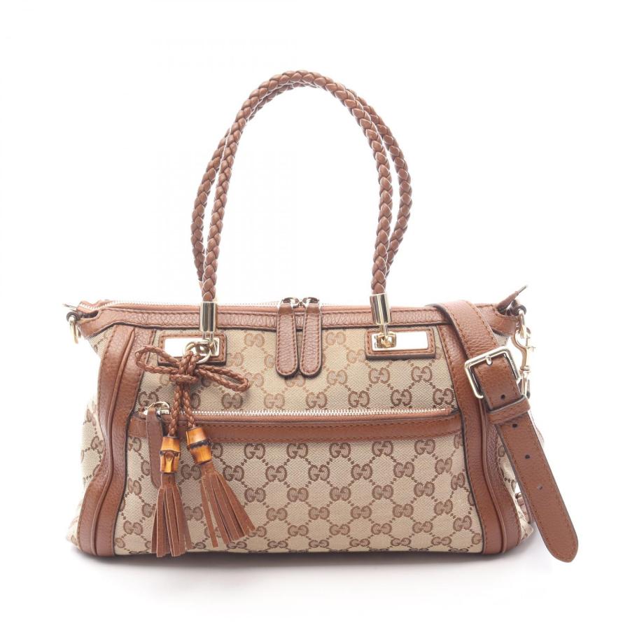 GUCCI（グッチ） ベラ バンブー GGキャンバス トートバッグ バッグ 