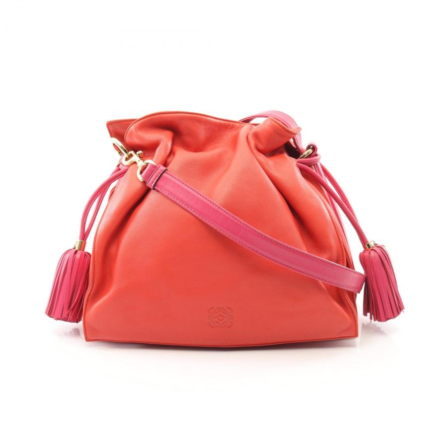 LOEWE（ロエベ） フラメンコ30 ショルダーバッグ バッグ レザー レッド 