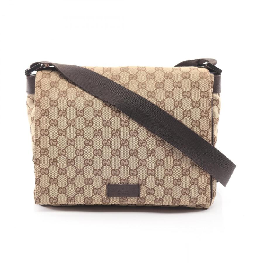 グッチ GUCCI GGキャンバス ショルダーバッグ バッグ キャンバス レザー レディース ベージュ系 / アイボリー系 146236 【中古】 GUCCI - グッチ GUCCI GGキャンバス ショルダーバッグ バッグ
