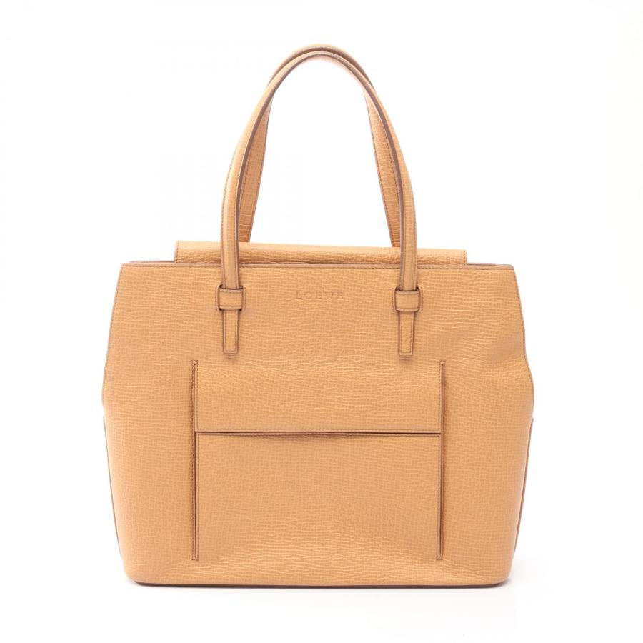 LOEWE（ロエベ） ハンドバッグ バッグ レザー ベージュ系 【中古