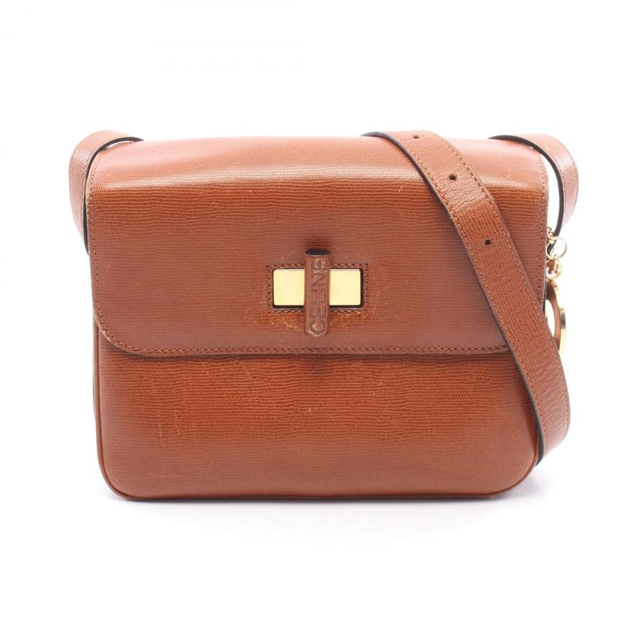 CELINE（セリーヌ） ショルダーバッグ バッグ レザー ブラウン系