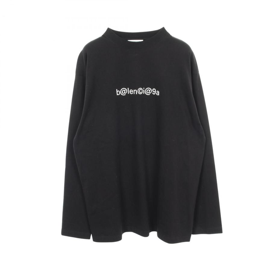BALENCIAGA バレンシアガ ビッグシャツ 長袖 38 ブラック 美品 BALENCIAGA（バレンシアガ） BALENCIAGA SYMBOLIC LOGO 長袖Tシャツ