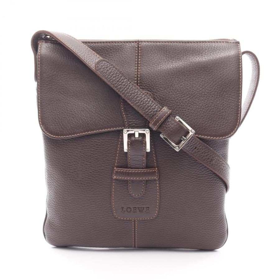 LOEWE（ロエベ） センダ ショルダーバッグ バッグ レザー ブラウン系