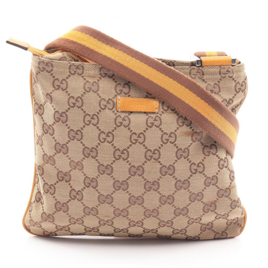 GUCCI ベージュキャンバス ショルダーバッグ GUCCI（グッチ） GUCCI GGキャンバス ショルダーバッグ バッグ
