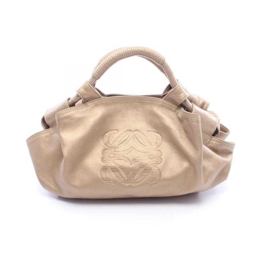 LOEWE（ロエベ） ナッパアイレ ハンドバッグ バッグ レザー ゴールド系