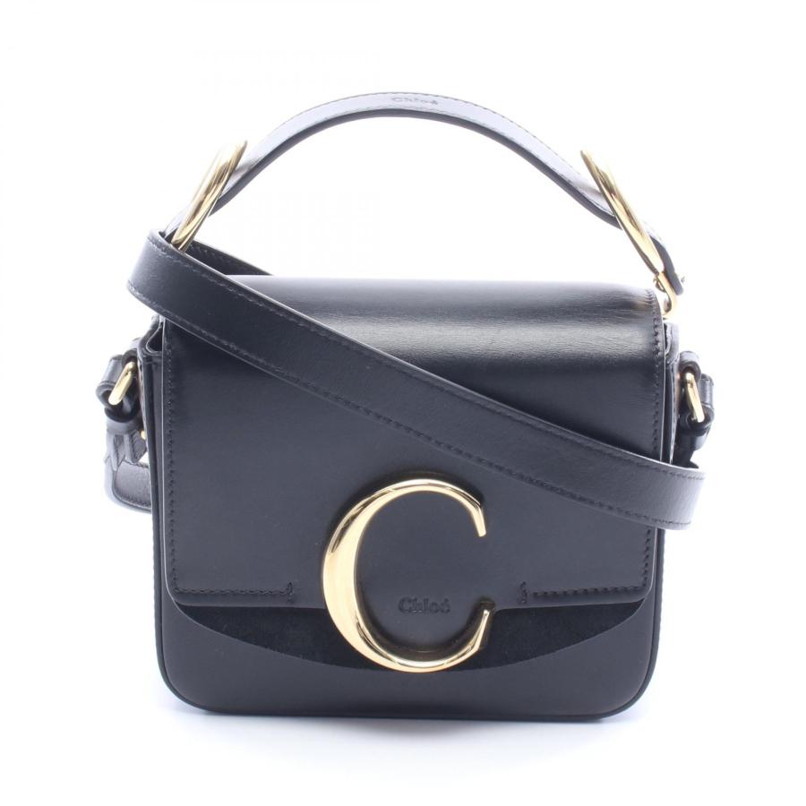 Chloe（クロエ） クロエC 2WAY ハンドバッグ バッグ レザー ブラック系