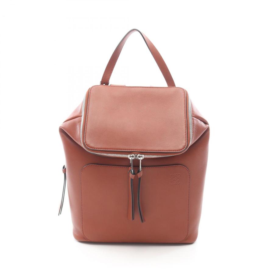 ワイフ様LOEWE ロエベ　ゴヤ　スモール　バックパック　ブラウン　保存袋付き LOEWE（ロエベ） ゴヤ スモール リュックサック バックパック バッグ