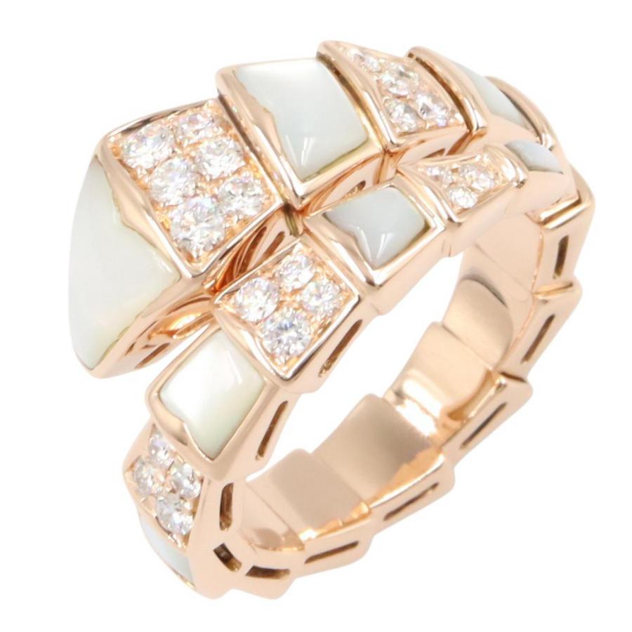BVLGARI（ブルガリ） セルペンティ マザーオブパール ダイヤ リング