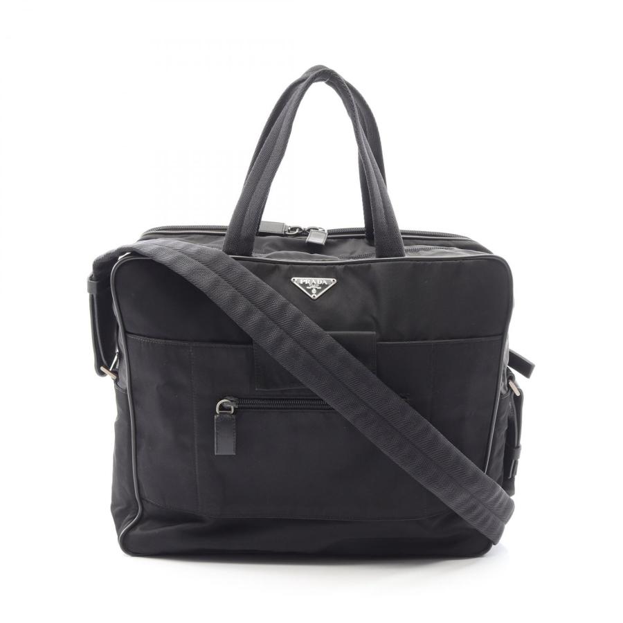 プラダ　2way ビジネスバッグ　ショルダーバッグ　ブラック　ナイロン　三角ロゴ PRADA（プラダ） トライアングルロゴ 2WAY ビジネスバッグ バッグ