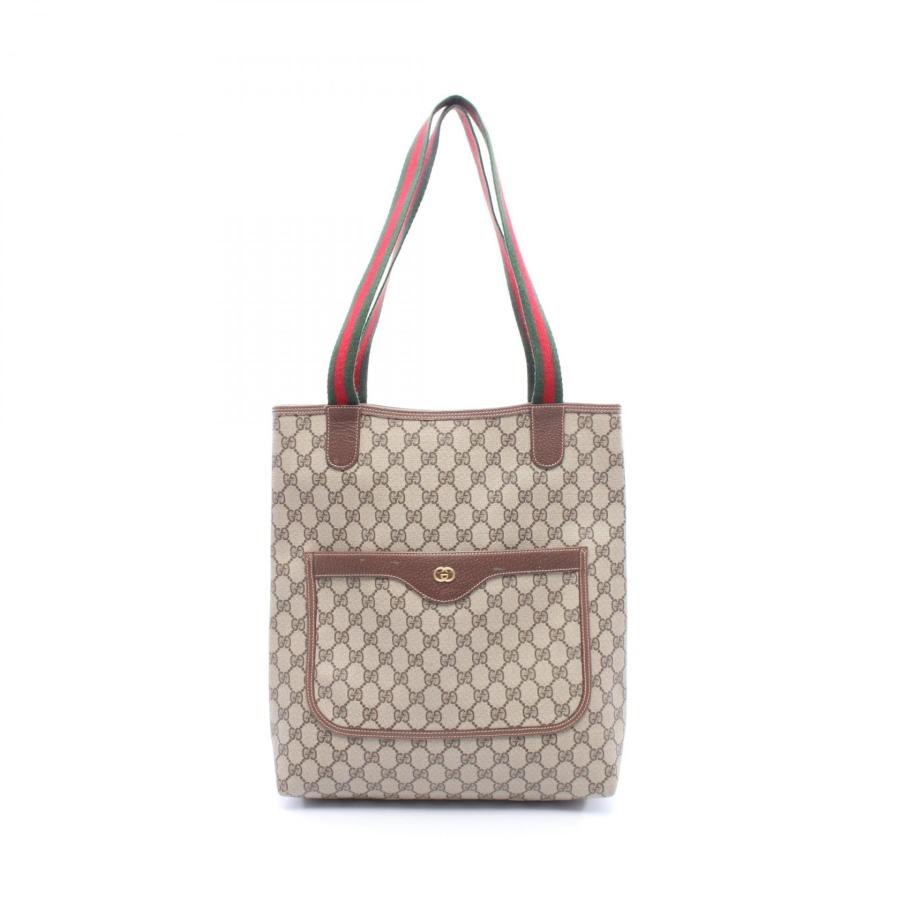 GUCCI（グッチ） オールドグッチ GGプラス シェリーライン トート
