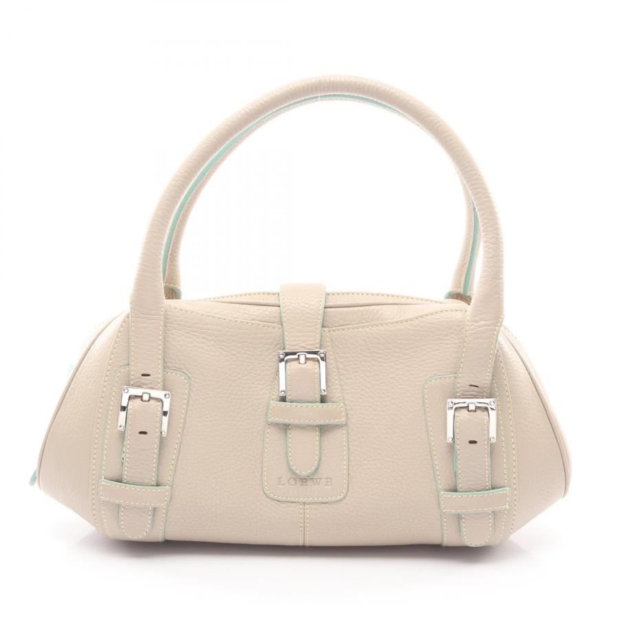 LOEWE（ロエベ） センダ ハンドバッグ バッグ レザー ベージュ系