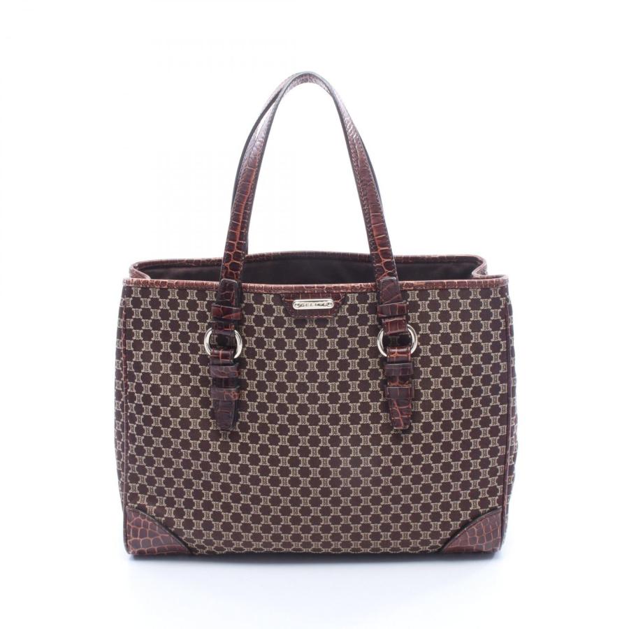 CELINE（セリーヌ） 爆買 マカダム クロコ型押し トートバッグ バッグ