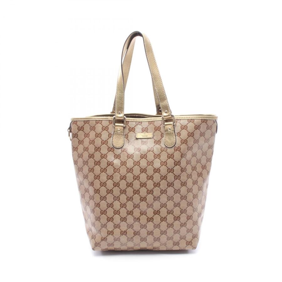 GUCCI ベージュ トートバッグ ※値下げ交渉応じます！ GUCCI（グッチ） GUCCI GGクリスタル トートバッグ バッグ PVC
